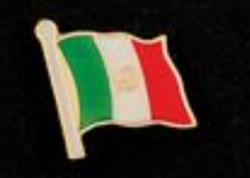 Austin Accents Mexico Flag Hat Pin