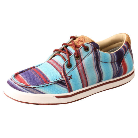 Twisted-X Wms Hooey Loper Blue Multi Casual Shoes WHYC023