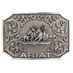 Ariat Rectangle Team Roper Silver Buckle