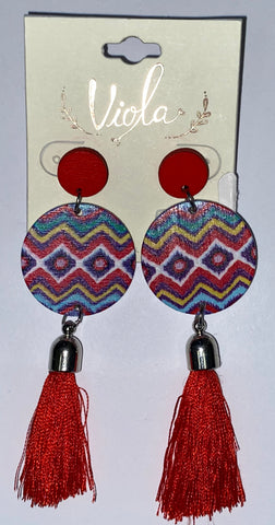 Trend Lab Wms Incin Tsl Red Earrings 13-3853RRD