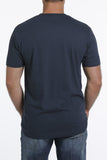 Cinch Mns Western Navy T-Shirt Blk MTT1690457NAV