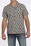 Cinch Men's Stone Camp Shirt MTW1401011STN